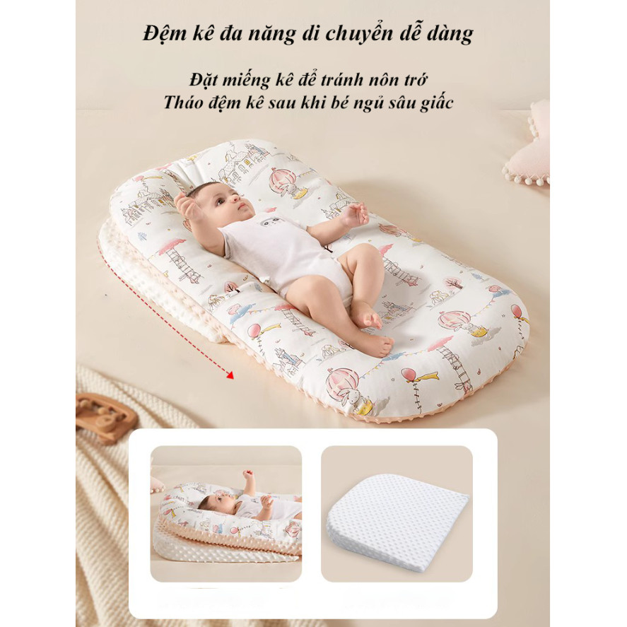 Đệm ngủ kết hợp gối chống trào ngược đa năng cho bé Đệm ngủ kết hợp gối chống trào ngược đa năng cho bé